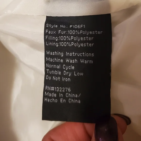 Ivory leopard print faux fur cropped jacket - Picture 6 of 6